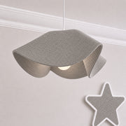 CGC Flora 78cm Grey Large Floppy Fabric Lampshade