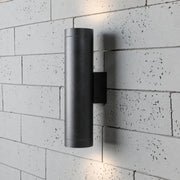 CGC LUCAS Black Extra Long GU10 Double Up and Down Outdoor Wall Light Spotlight IP44 Aluminium