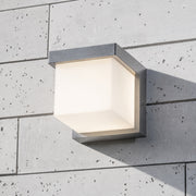 CGC ADDISON Black Cube LED Outdoor Wall Light 4000k Natural White Integrated LED IP65