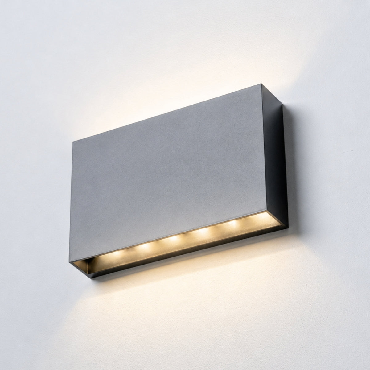 CGC DONNA Black Slim LED Outdoor Wall Light Up and Down 4000k Natural White IP65