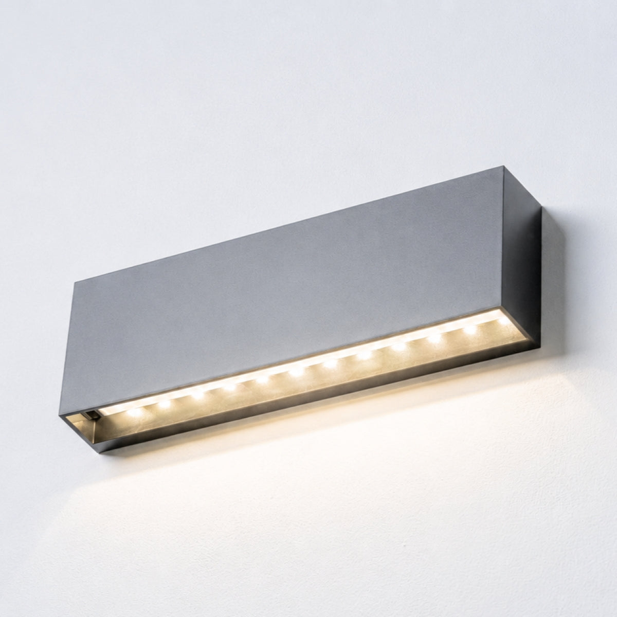 CGC DARNA Black Slim LED Outdoor Wall Light Down 4000k Natural White IP65