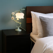 CGC ROSIE Green Vine and Rose Table Lamp