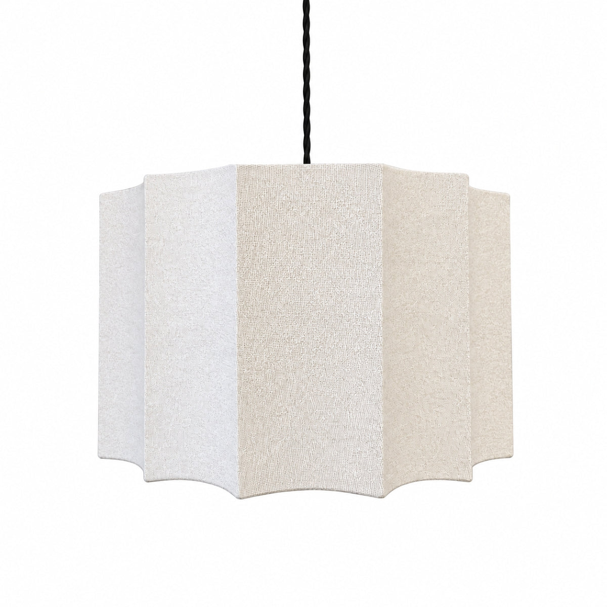 CGC Catalina Large 50cm Cream Fine Linen Inverted Scallop Lampshade
