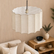 CGC Catalina Large 50cm Cream Fine Linen Inverted Scallop Lampshade