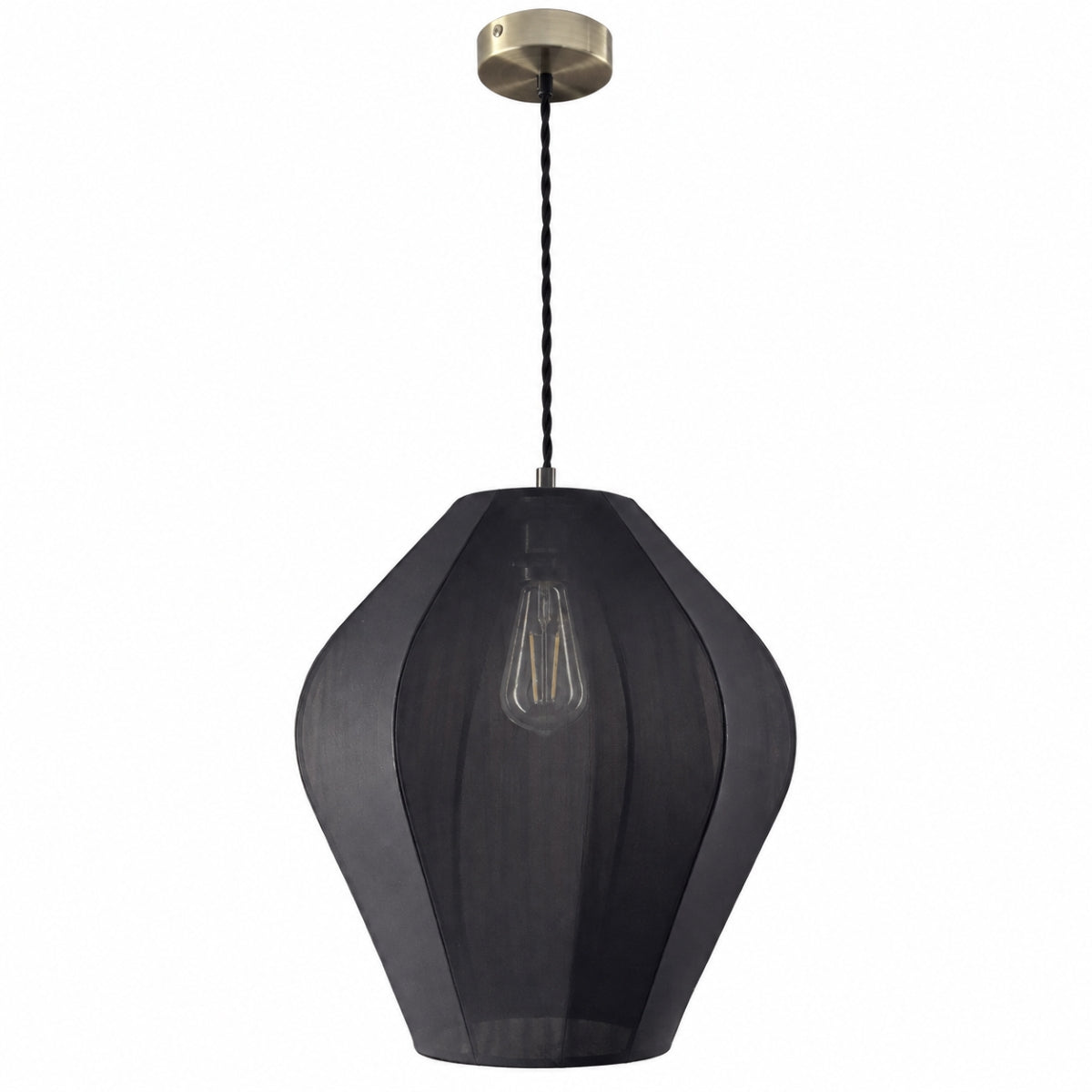CGC Manon 40cm Black Fine Stretch Fabric Siloulette Lampshade