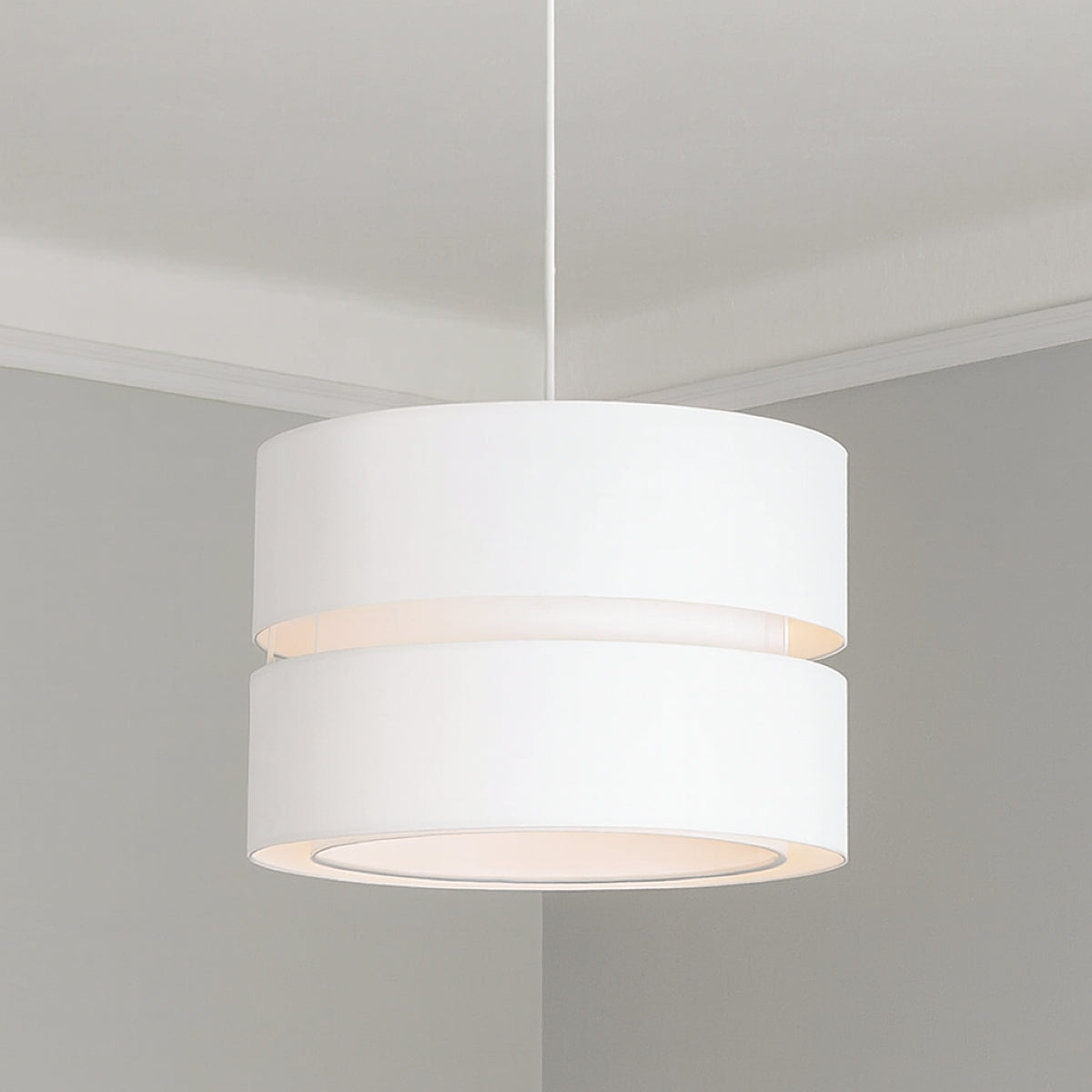CGC GAYLE Cream Two Tier Ceiling Shade