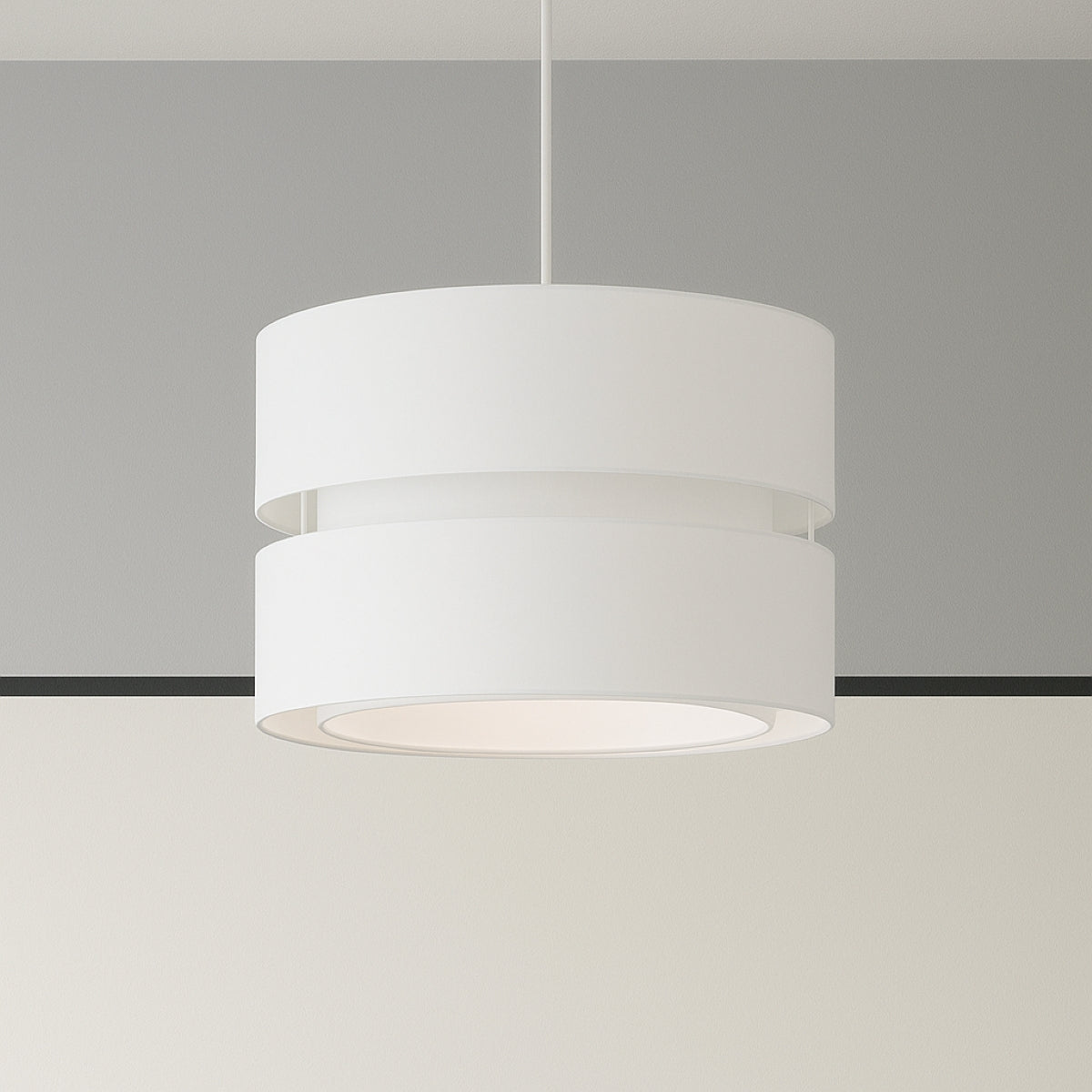 CGC GAYLE Cream Two Tier Ceiling Shade