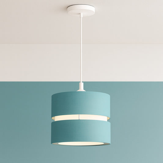 CGC GAYLE Teal Two Tier Ceiling Shade