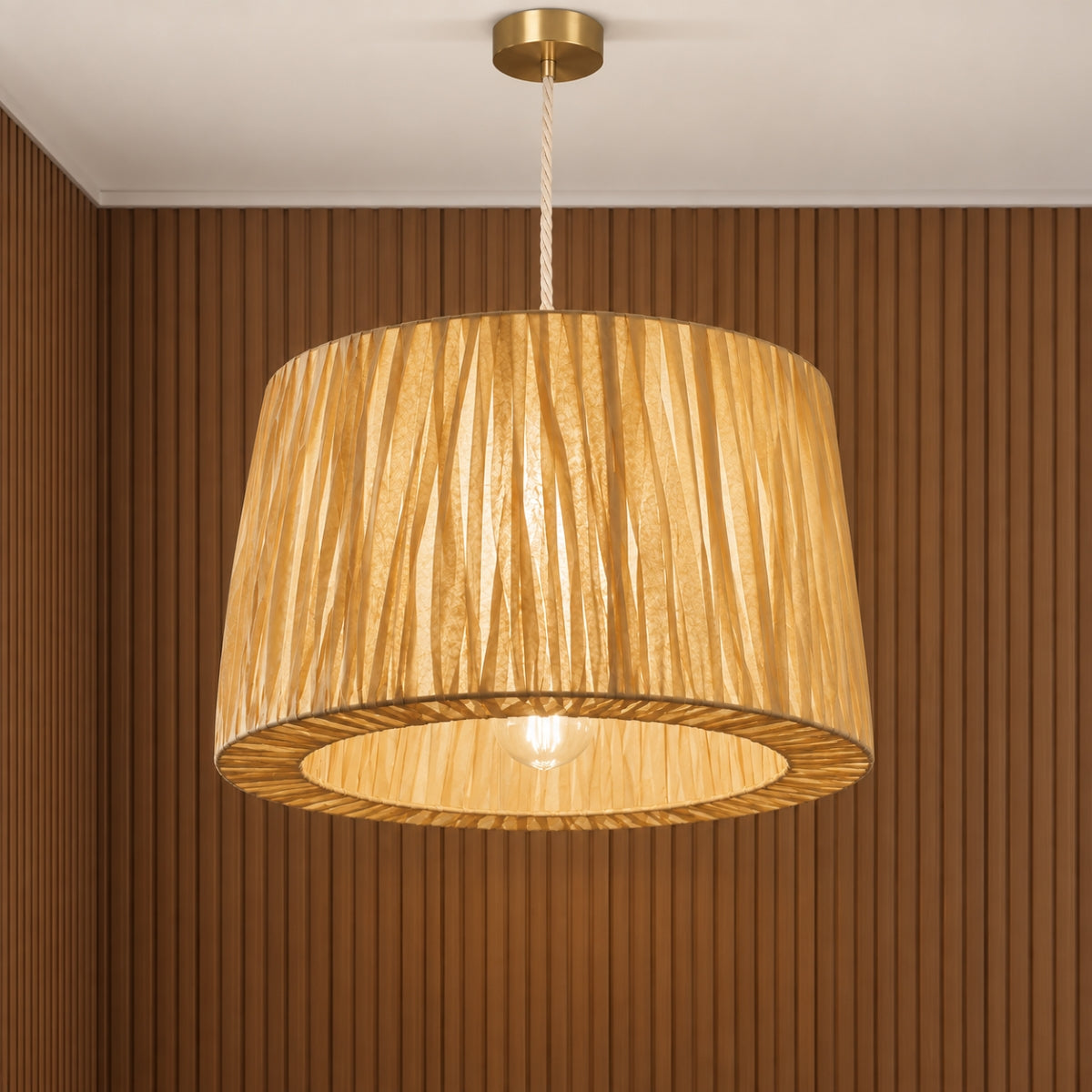 CGC TOVE Straw Paper Large Easy Fit Hand Made Lampshade