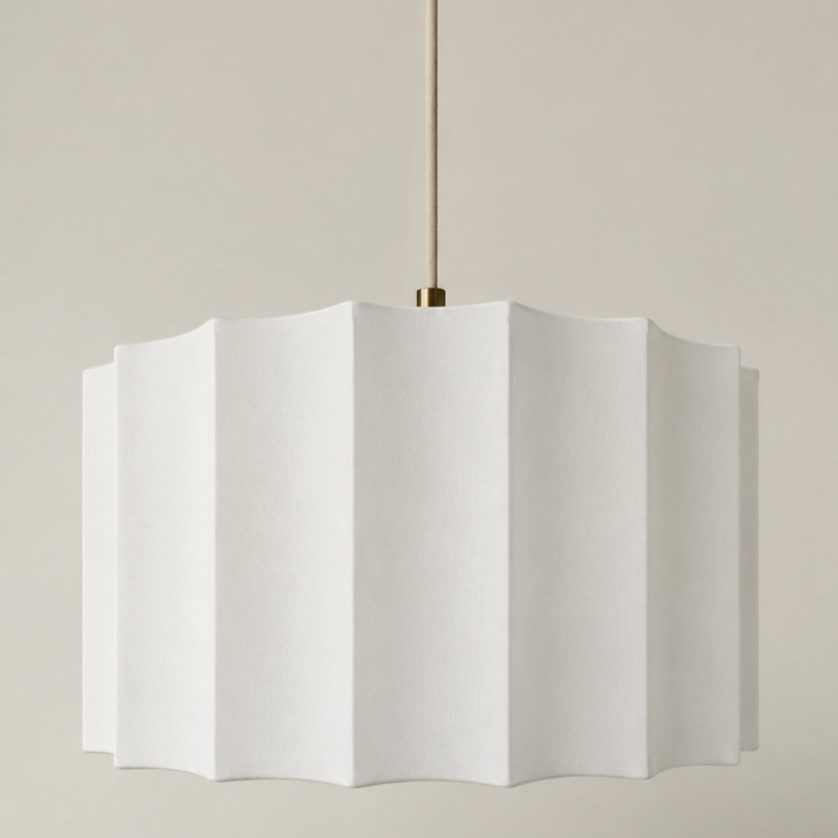 CGC Catalina Large 50cm Pale Grey Inverted Scallop Lampshade