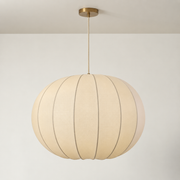 CGC Jolie Large 50cm Soft Ivory Stretch Smooth Fabric Round Globe Lampshade