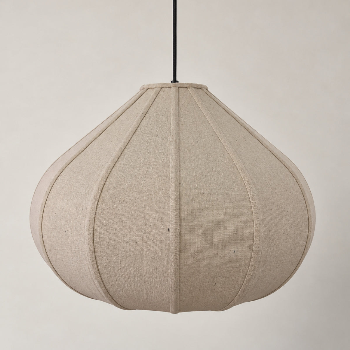 CGC Libby 50cm Large Oatmeal Stretch Linen Fabric Bell Shape Lampshade
