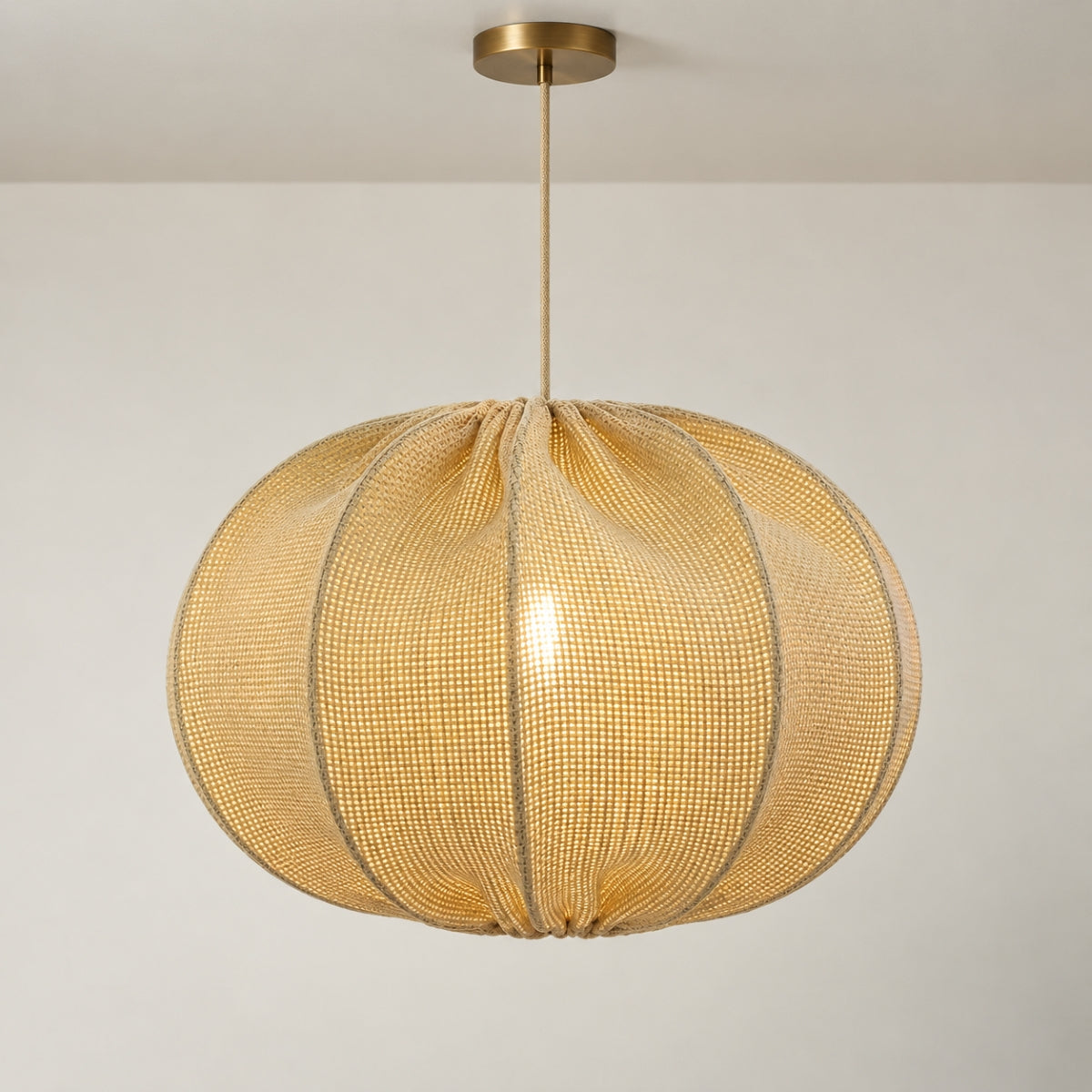 CGC Solange Natural Linen Oval 40cm Lampshade
