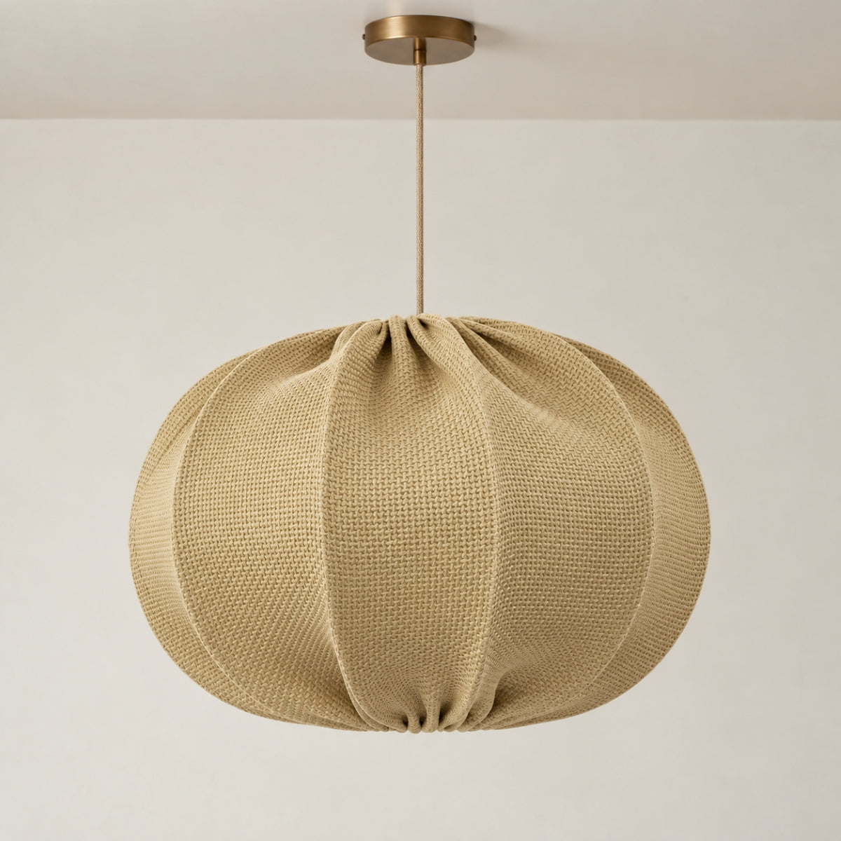 CGC Solange Natural Linen Oval 40cm Lampshade