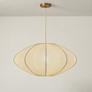 CGC Jolie Large 48cm Soft Ivory Stretch Smooth Fabric Oval Lampshade