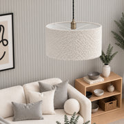 CGC PETRA 45cm Large White Boucle Ceiling or Table Lamp Shade