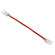 Transparent twin connector for COB LED Strip with 15cm Cable