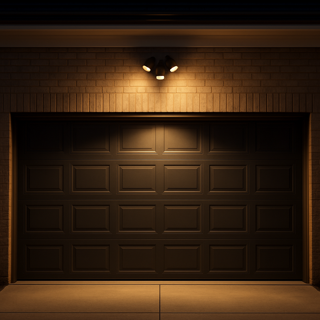 CGC MARTHA II Black Double Floodlight With Sensor LED Outdoor