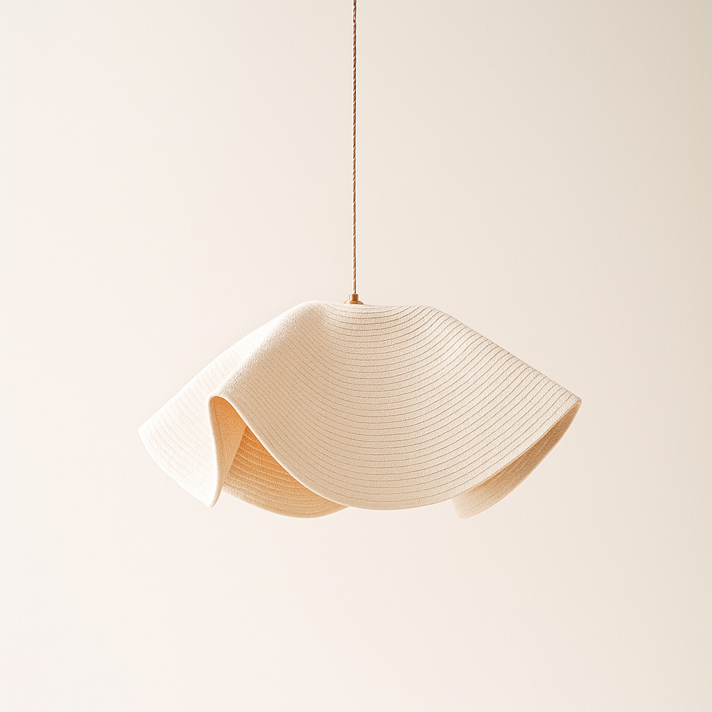 CGC Flora 78cm Cream Large Floppy Fabric Lampshade