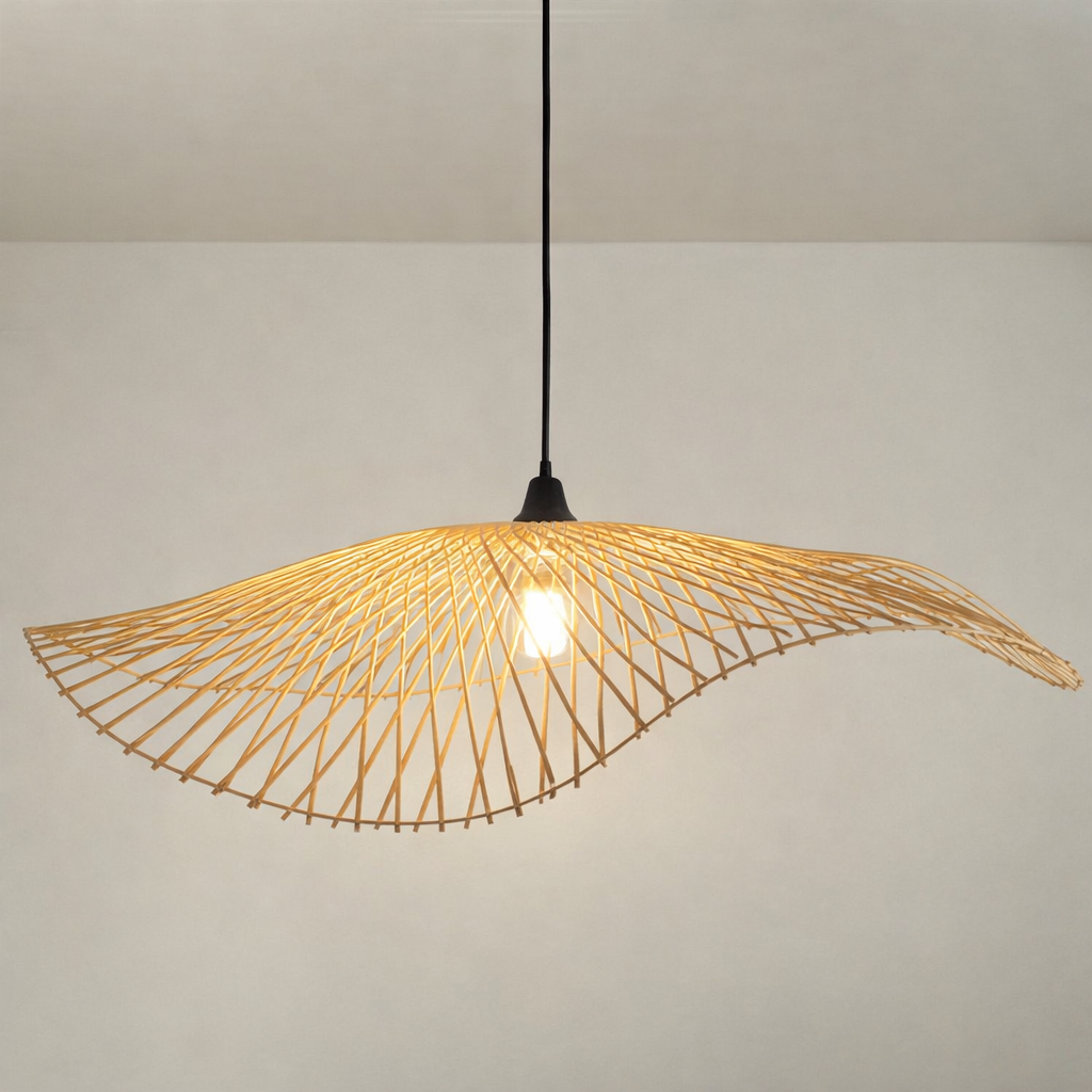 CGC TULUL Large 56 cm Hand Made Bamboo Easy Fit Lampshade