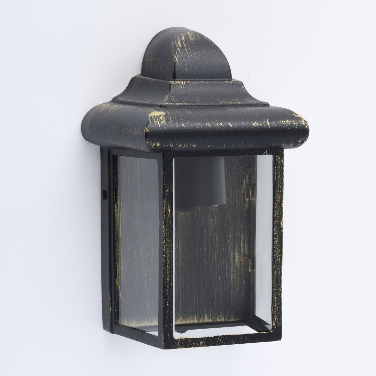 Our Camila wall lantern light is styled with a sophisticated black and bronze colour scheme, allowing the wall light to fit into any home’s style. What’s more, the lantern’s design is a modern take on a traditional styled wall light, creating a flexible look for interior and exterior use.&nbsp;