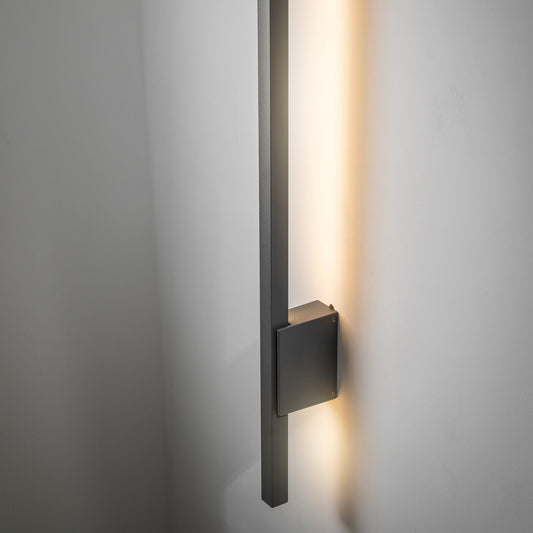 CGC ISLA Anthracite Dark Grey Long Slim LED Outdoor Indoor Wall Light 3000k Warm White 12W IP54