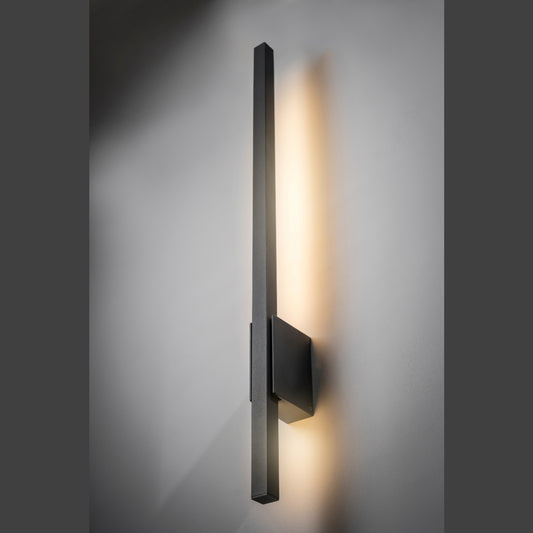 CGC ISLA Anthracite Dark Grey Long Slim LED Outdoor Indoor Wall Light 3000k Warm White 12W IP54