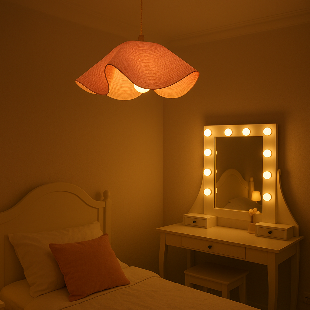 CGC Flora 78cm Pink Large Floppy Fabric Lampshade