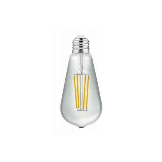 Our natural white LED bulbs have a visible filament for a distinctive look that will complement an array of home decors. The clear glass gives the bulb a vintage feel.  Not only is it a decorative feature light bulb, but it also has low energy consumption, making it both practical and ideal for mood lighting.