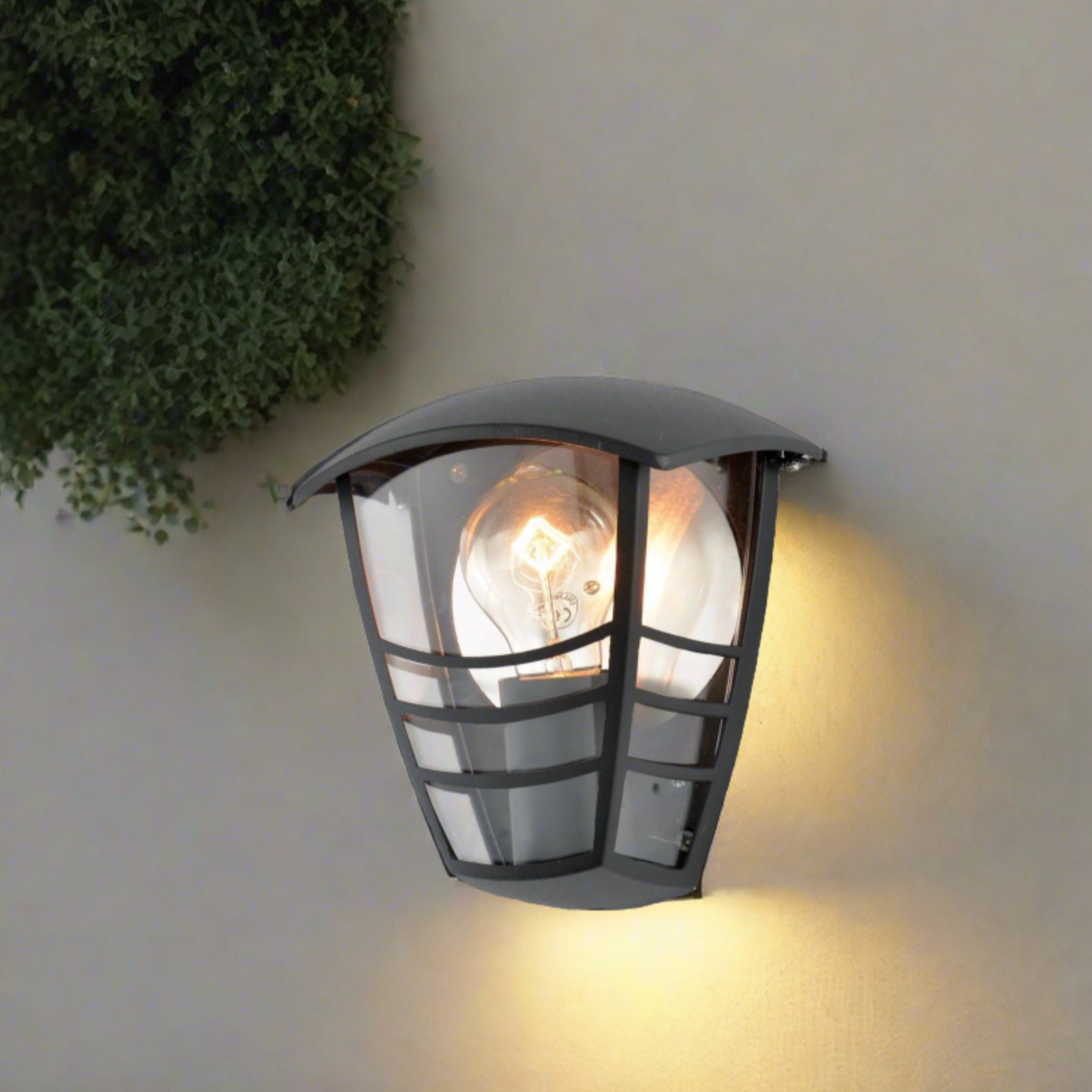 CGC IMOGEN Black Outdoor Lantern Wall Light