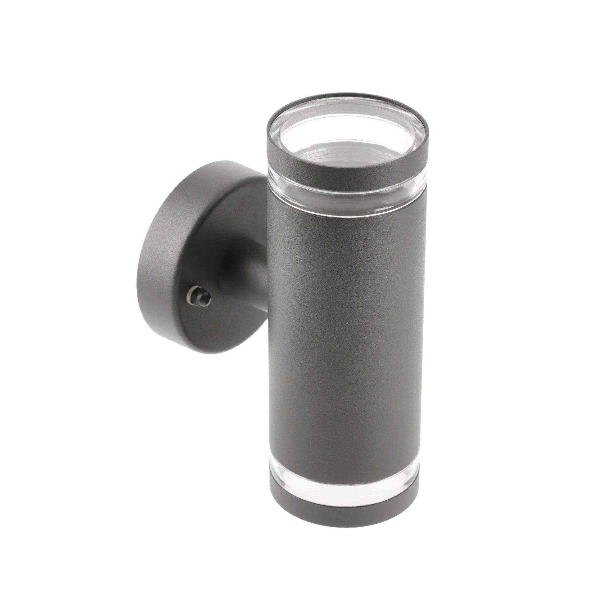 Our Jennifer dark grey outdoor wall mounted up and down cylinder outdoor light would look perfect in a modern or more traditional home design. Outside wall lights can provide atmospheric light in your garden, at the front door or on the terrace as well as a great security solution. It is designed for durability and longevity with its robust material producing a fully weatherproof and water resistant light fitting