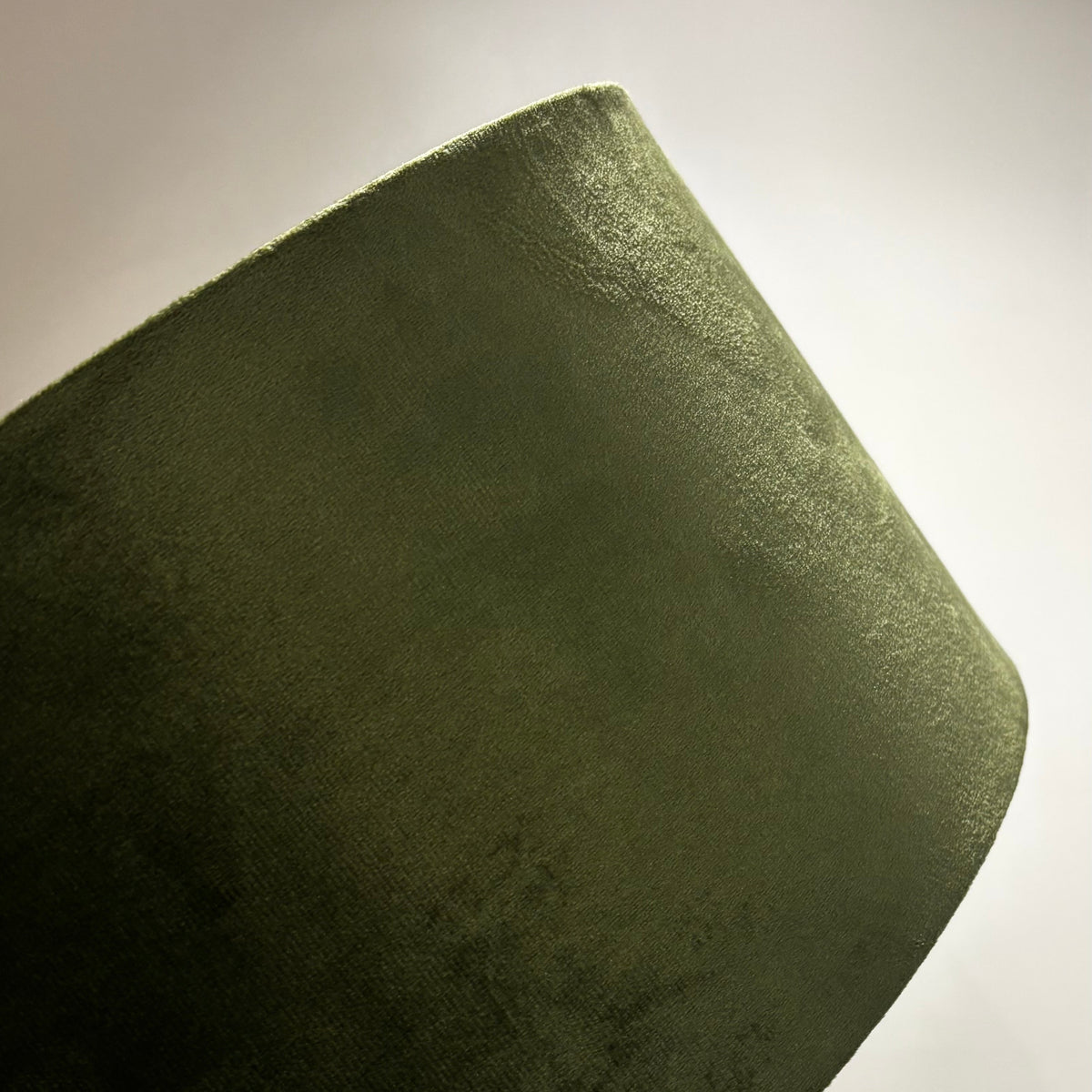 CGC MILANO Olive Green & Gold Oversized Large Velvet Fabric Lamp Shade