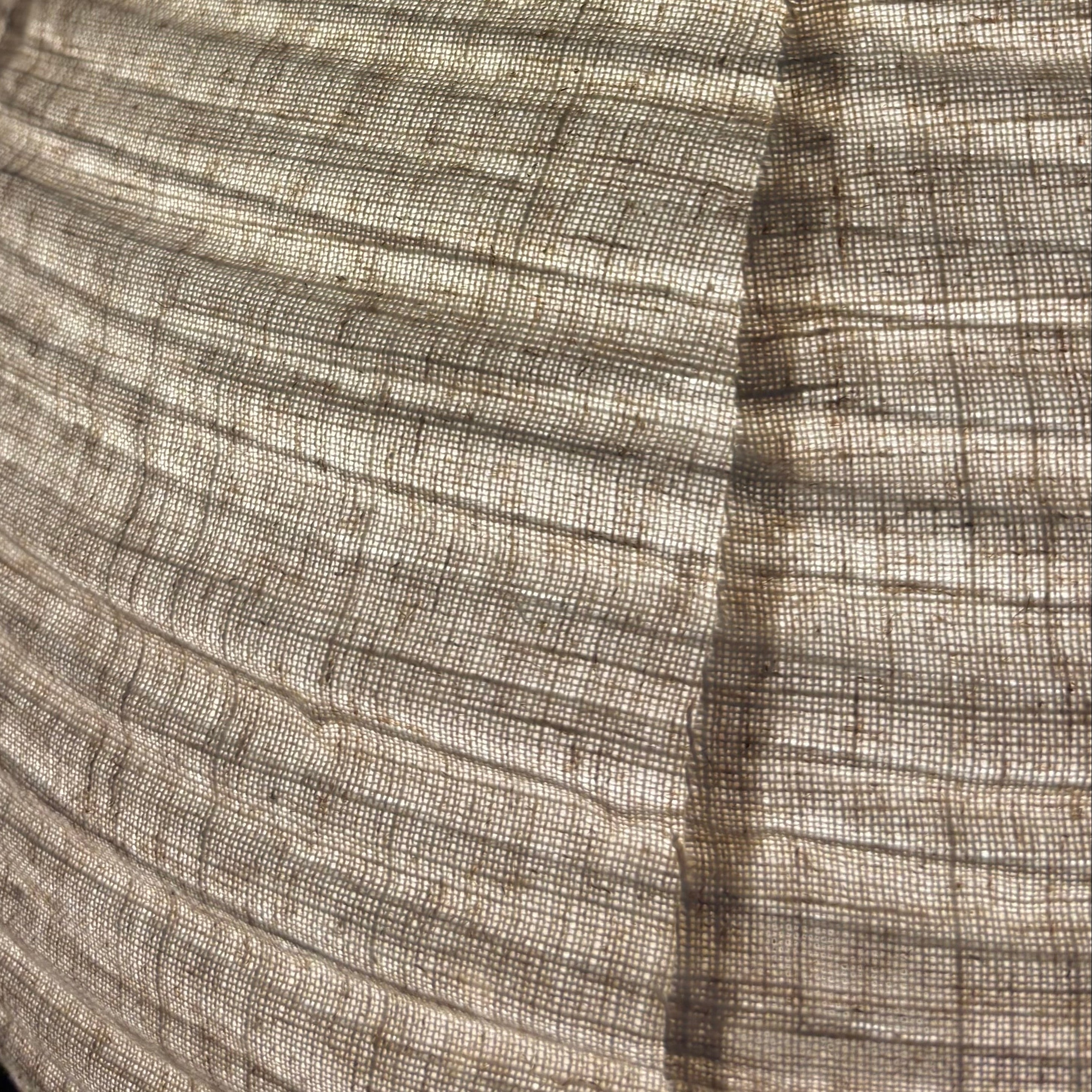 Mabel Oatmeal Linen Extra Large Teardrop Shape Easy Fit Hand Made Lampshade