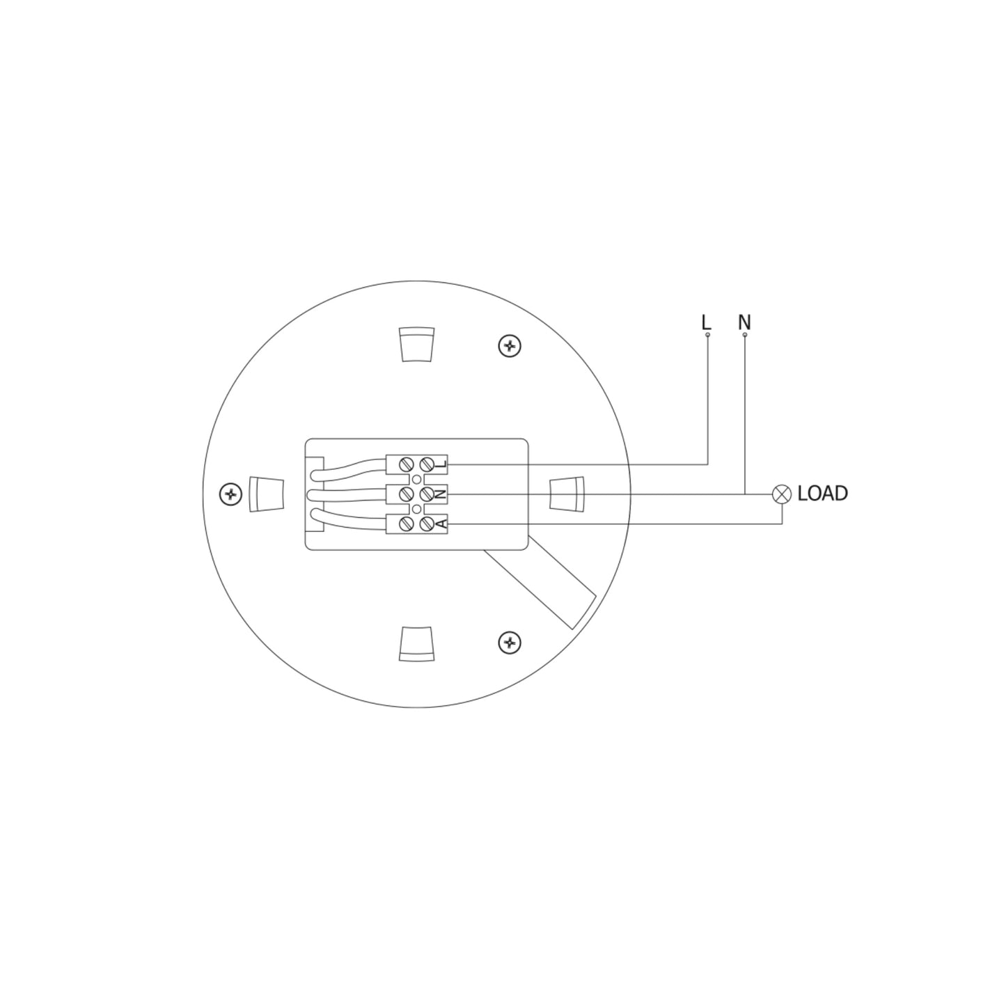 CGC Surface Mount PIR Motion Sensor IP20  White Ceiling or Wall Mount