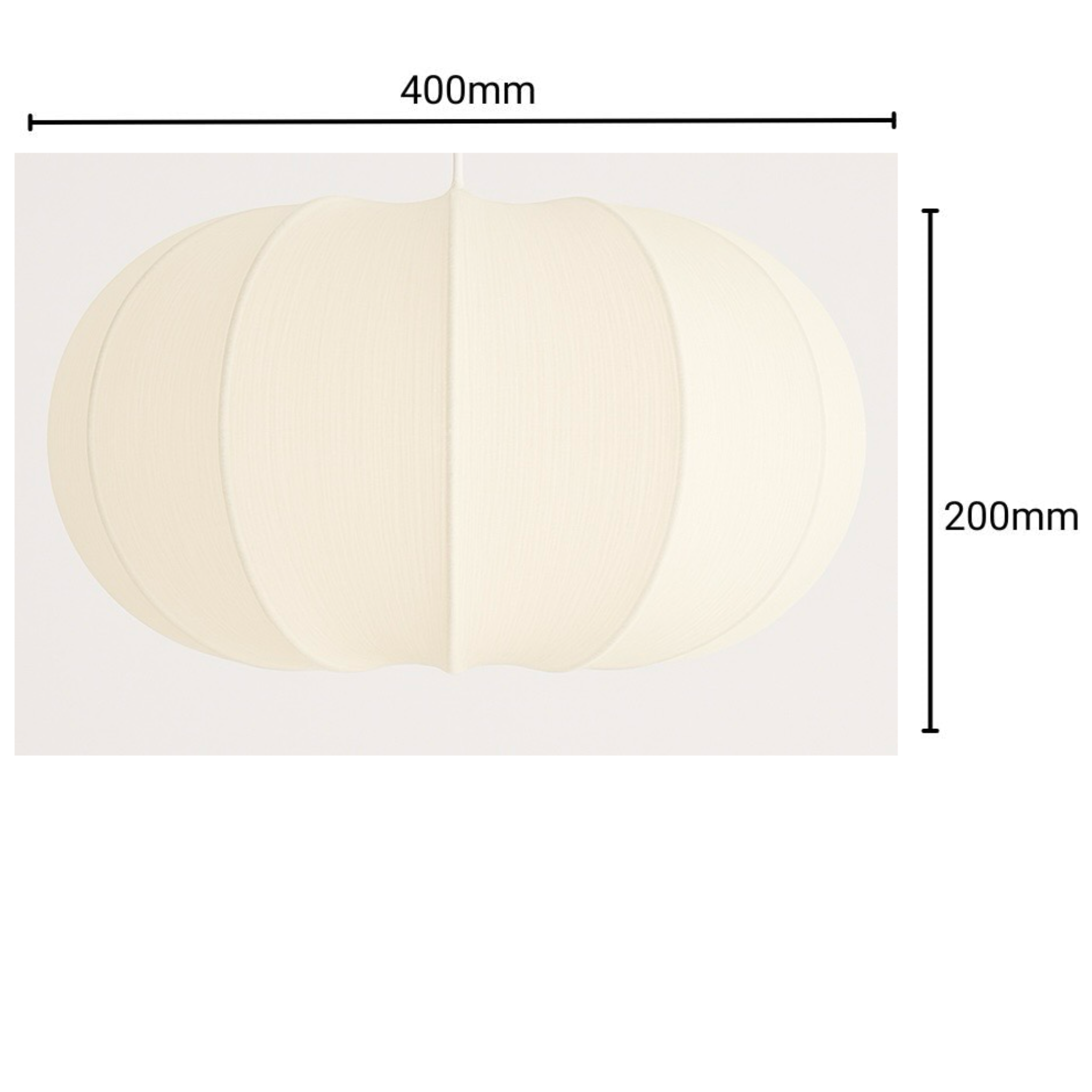 Measurement chart showing two cream-colored circular pastes with dimensions on a white background