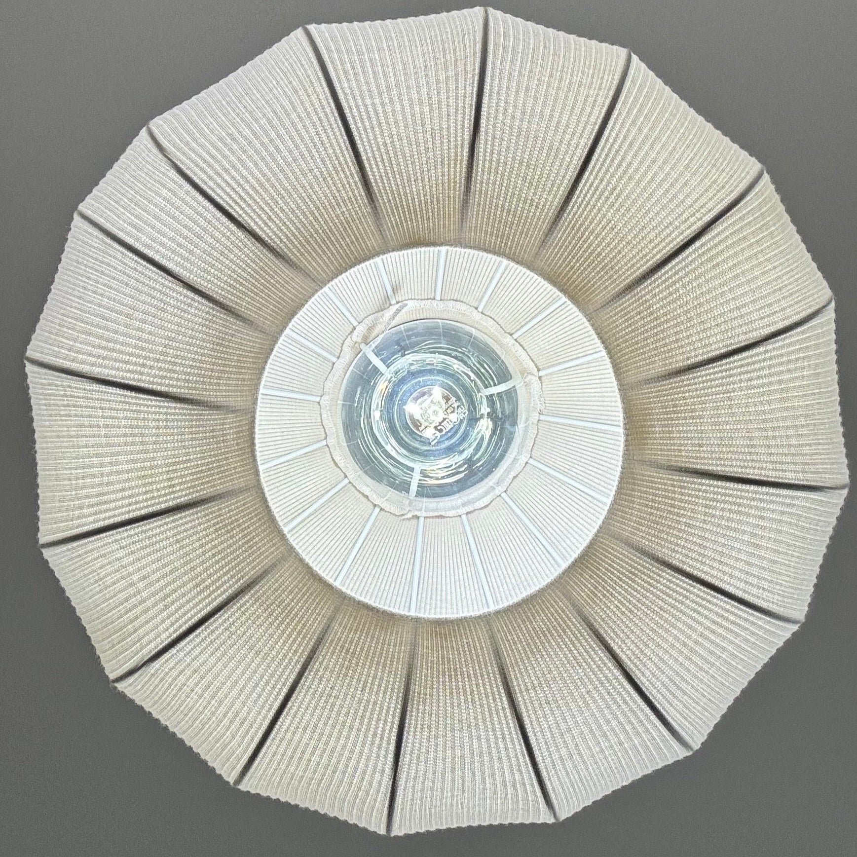 cream round ceiling light
