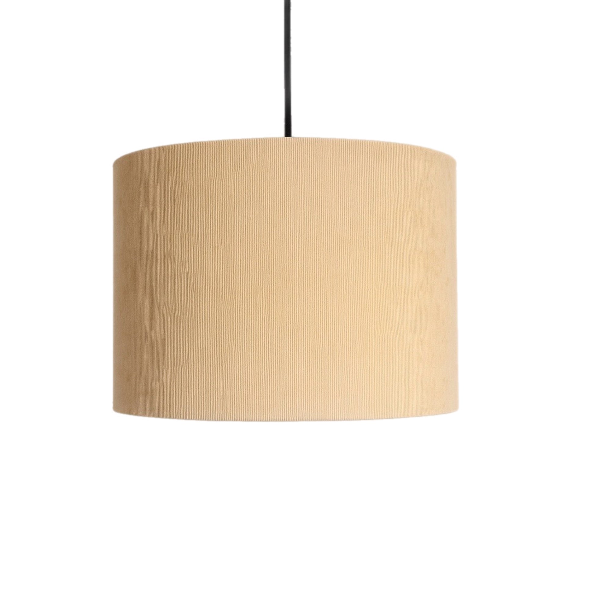 Beige lampshade on a white background