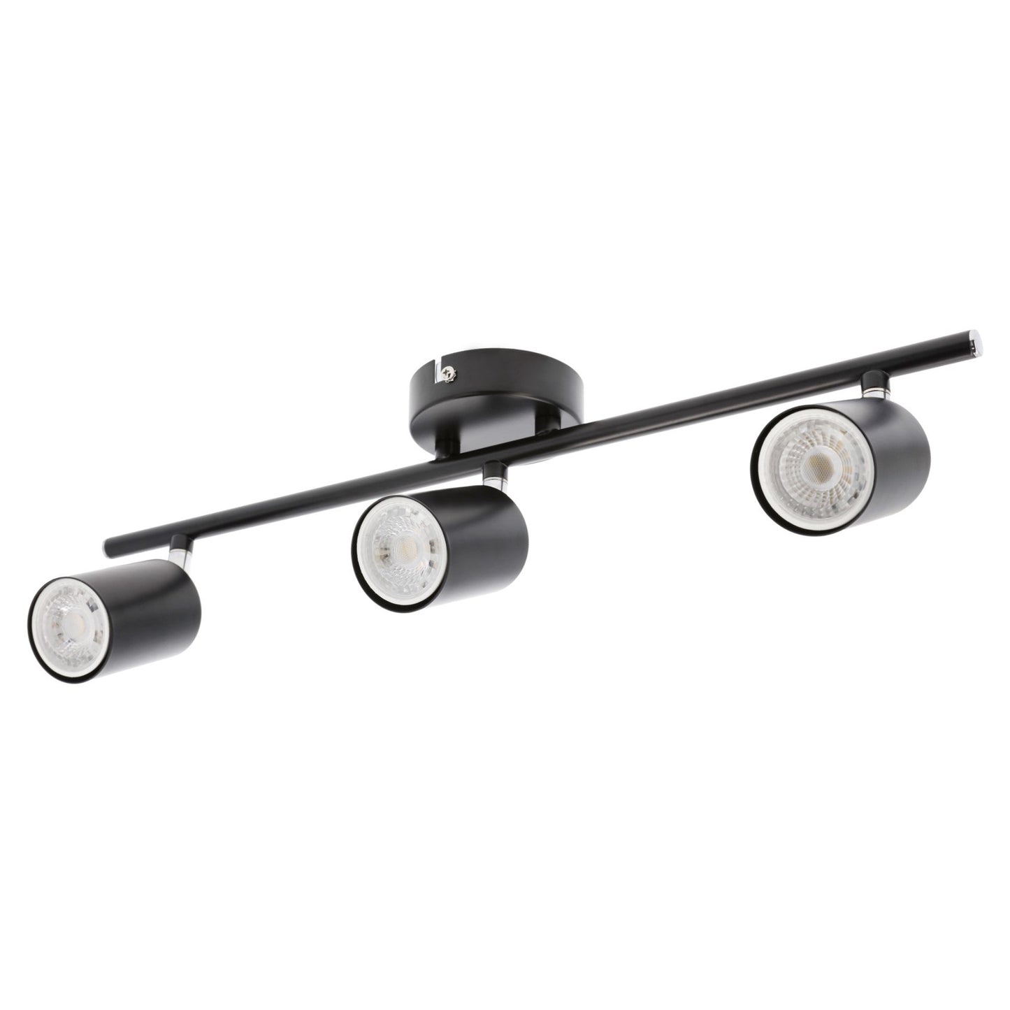 Our Jack 3 Light Spotlight Bar is the perfect addition to your interior lighting arrangements, finished in black it's perfect for adding a sleek lighting design to your room. The modern design features 3 adjustable light heads perfect for lighting your kitchen – ensuring all spaces are efficiently illuminated with a practical task light that can be adjusted to your needs.