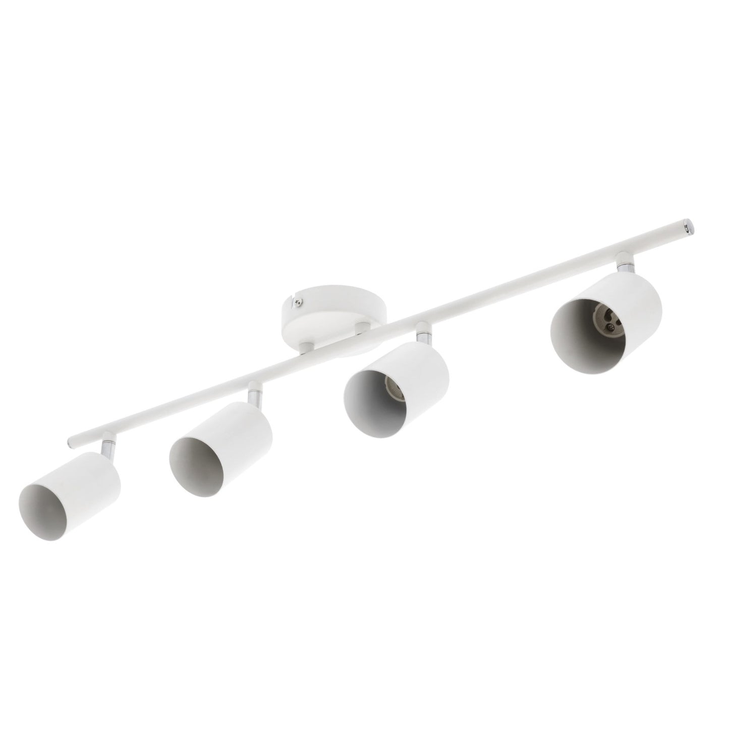 Our Jack 4 Light Spotlight Bar is the perfect addition to your interior lighting arrangements, finished in white it's perfect for adding a sleek lighting design to your room. The modern design features 4 adjustable light heads perfect for lighting your kitchen – ensuring all spaces are efficiently illuminated with a practical task light that can be adjusted to your needs.