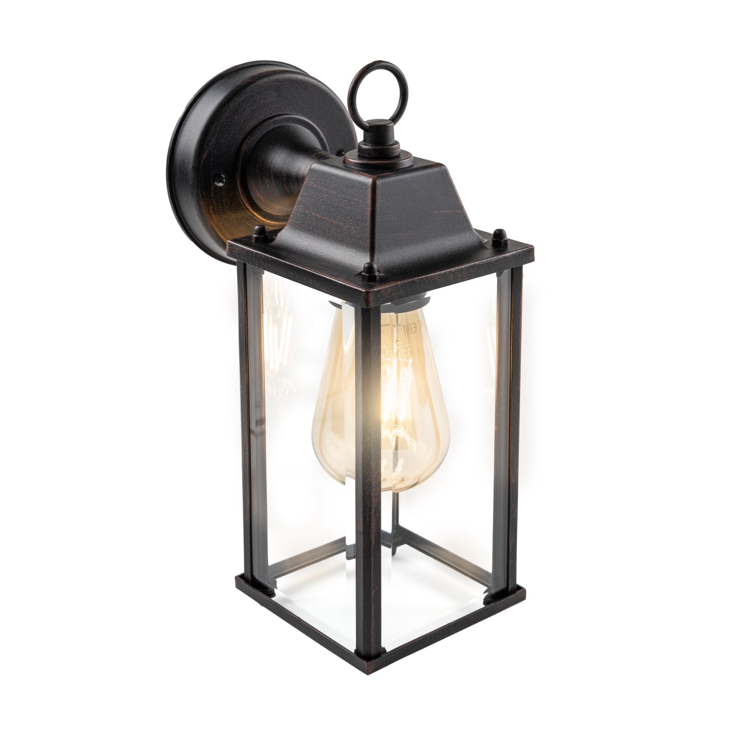 If you’re looking for a modern take on a traditional outdoor wall light, this glass coach wall light is perfect for adding style and protection for your home. This classic lantern light is designed with a contemporary twist, styled with a cuboid shape and fitted with glass windows that allow the light to shine effectively.&nbsp;