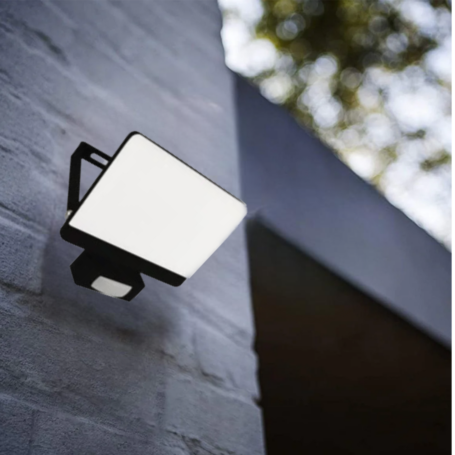 Our Parry LED outdoor wall light with built in PIR motion sensor is a highly efficient light source.  This flood light is a stylish outdoor solution for your home. It has a solid aluminium construction and a polycarbonate cover. The easily adjustable design of this outdoor flood light allows it to be used functionally for lighting paths and aesthetically decorate the walls of your home with a beautiful, bright glow