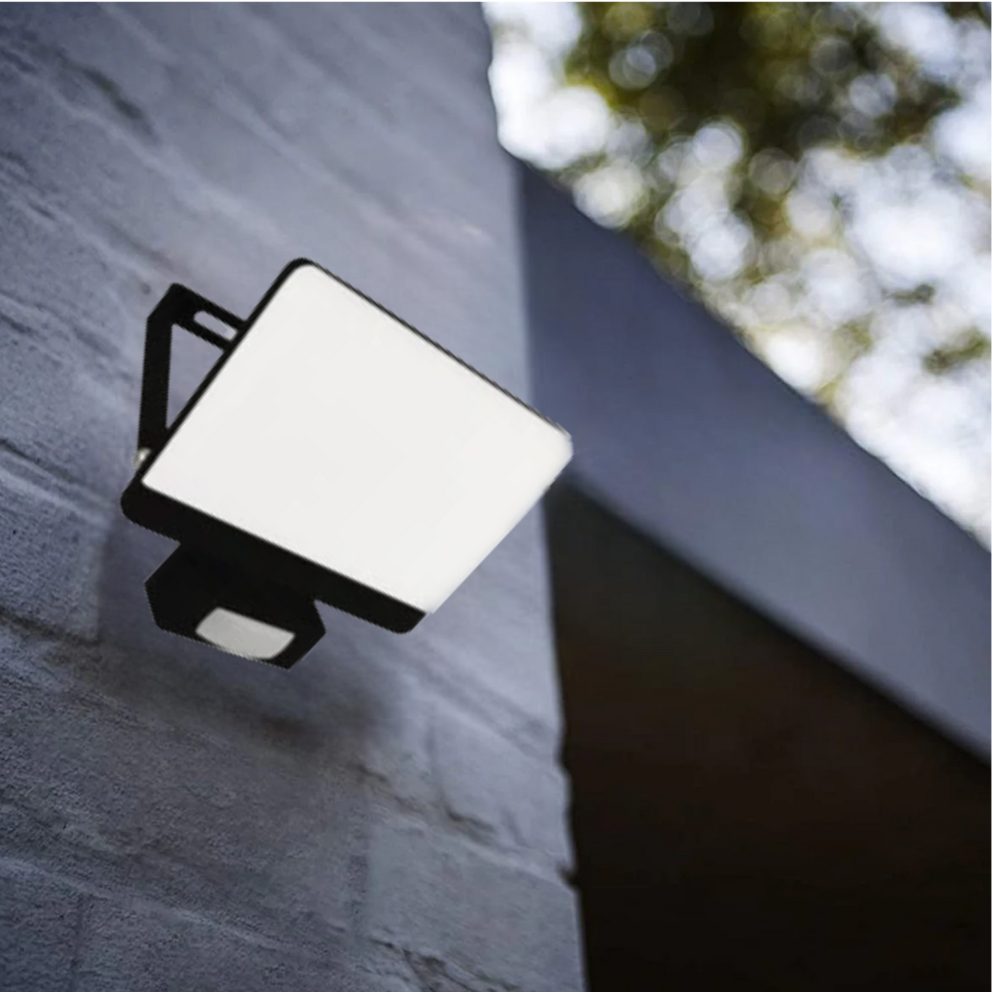 Our Parry LED outdoor wall light with built in PIR motion sensor is a highly efficient light source.  This flood light is a stylish outdoor solution for your home. It has a solid aluminium construction and a polycarbonate cover. The easily adjustable design of this outdoor flood light allows it to be used functionally for lighting paths and aesthetically decorate the walls of your home with a beautiful, bright glow.