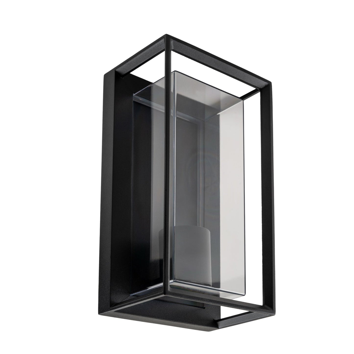 Our Floriana black aluminium outdoor wall mounted lantern outdoor light with clear polycarbonate diffusers would look perfect in a modern or more traditional home design.