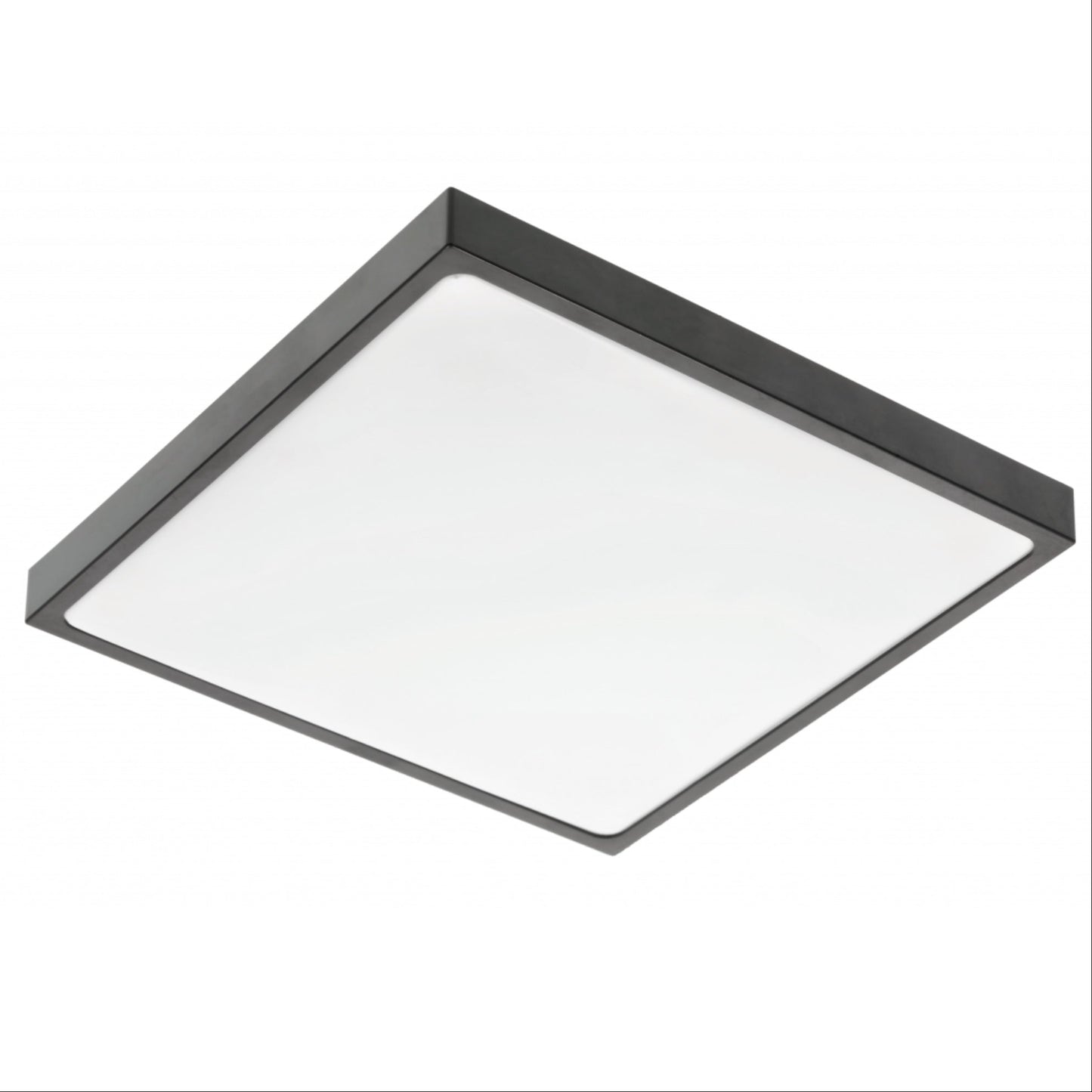 ALTAR Black Square LED Ceiling Light, 4000K, 24W, 1680lm, IP44