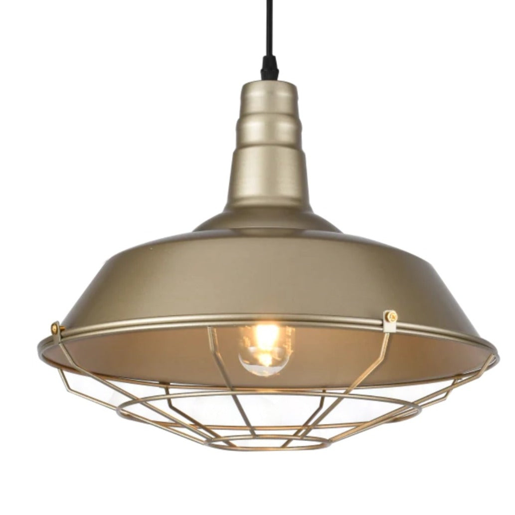 Our extra large Solen pendant light is a stylish addition suitable for every room, its metal cage shape creates amazing shadow effects on the ceiling and walls. The lamp looks great with a filament light bulb, especially in industrial and eclectic interiors.