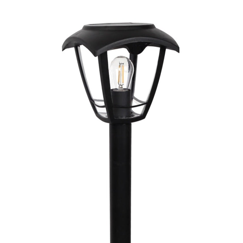 Our Lara black solar outdoor post light would look perfect in a modern or more traditional home design. Outside post lights can provide atmospheric light in your garden, at the front door or on the terrace as well as a great security solution. It is designed for durability and longevity with its robust polycarbonate material producing a fully weatherproof and water resistant light