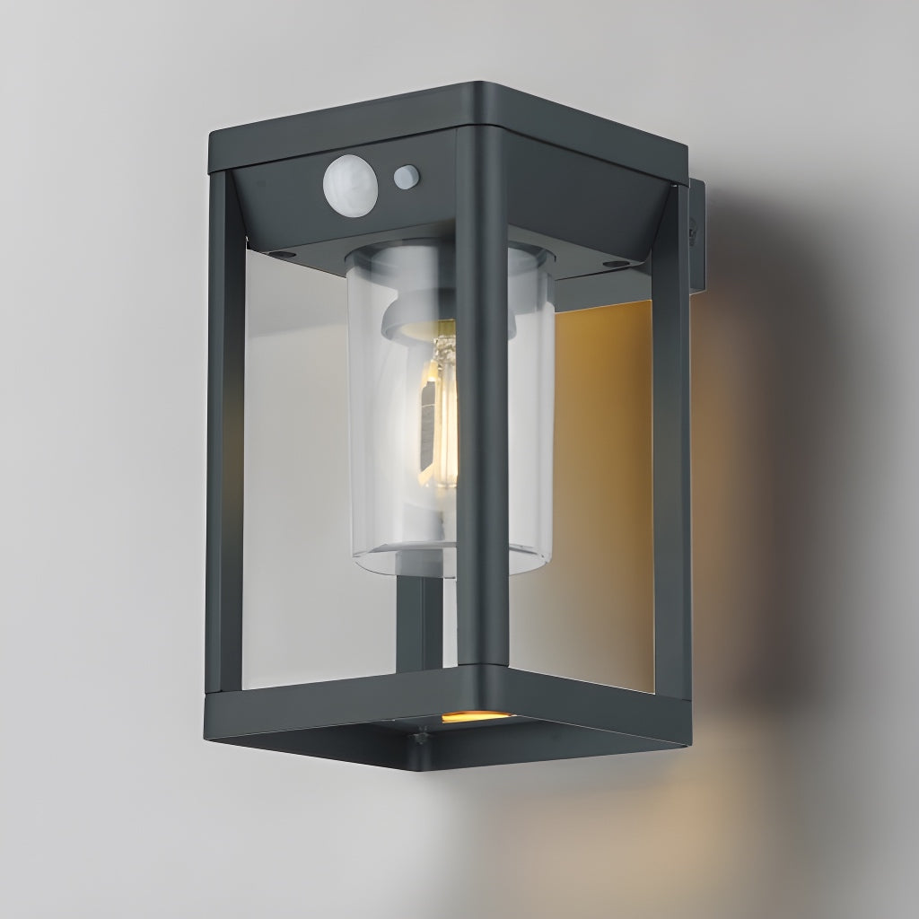 Create an aesthetically pleasing lighting system around your home with our Mase solar lantern light for your walls. This product is featured as an elegant and traditional lantern wall light design, constructed from anthracite grey die cast aluminium and fitted with clear polycarbonate cylinder diffuser. The Lara wall light comes complete with an integrated filament warm white LED bulb, built in solar panel and integrated PIR motion sensor.