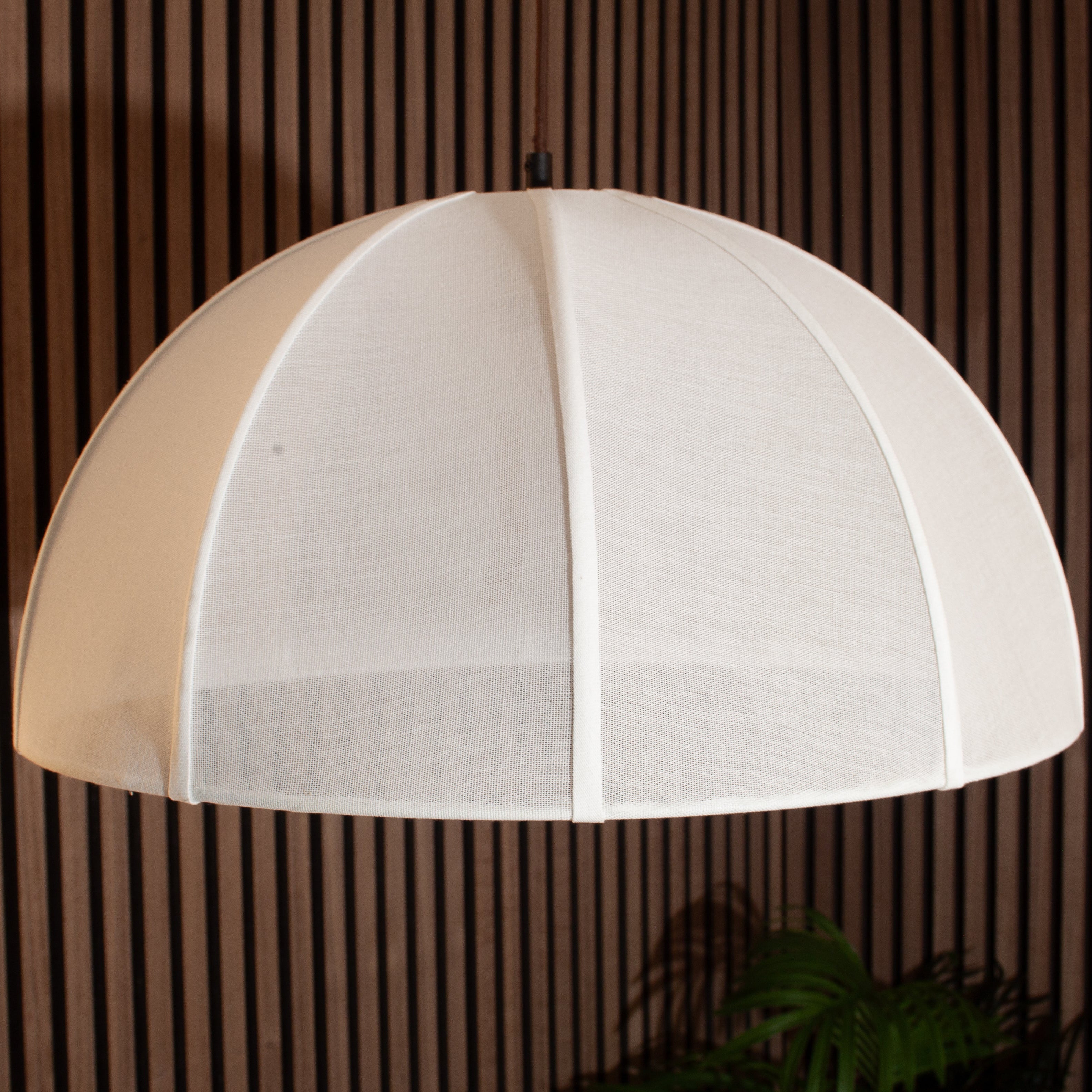 CGC Alessia White Fine Cotton 50cm Dome Lampshade Hand Made Easy Fit
