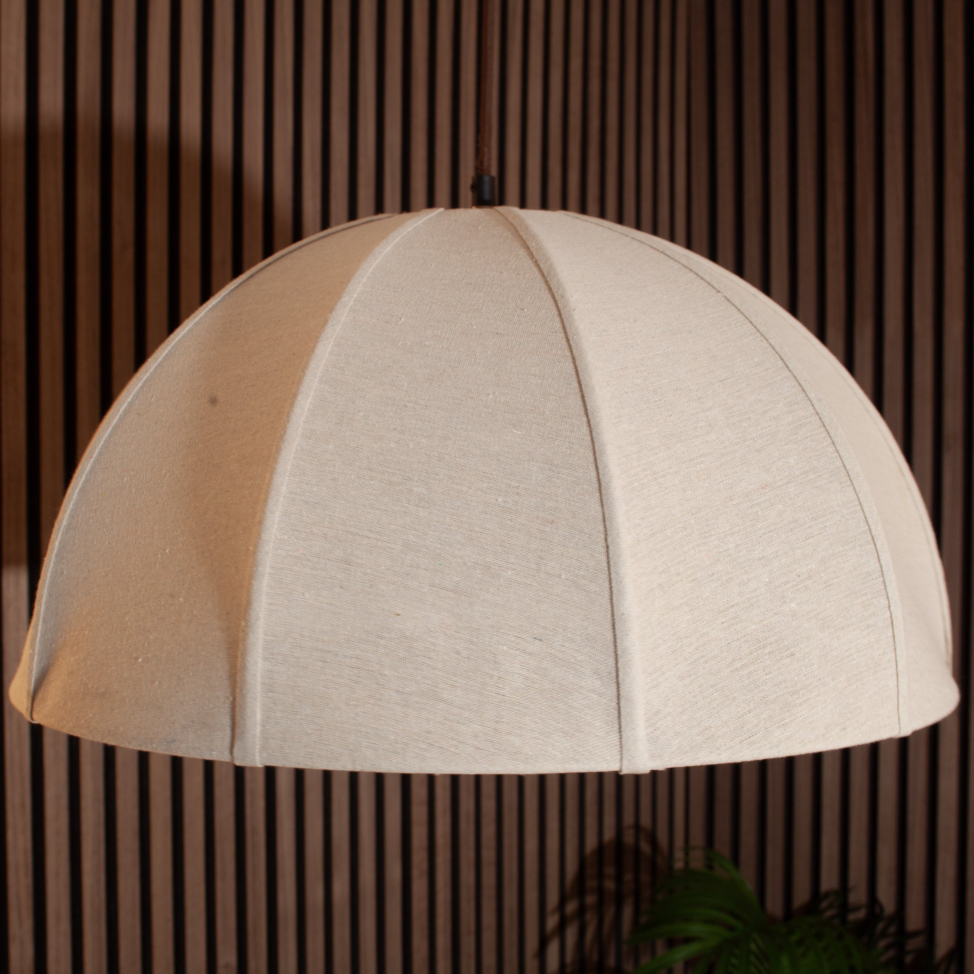CGC Alessia Oatmeal Linen 50cm Dome Lampshade Hand Made Easy Fit