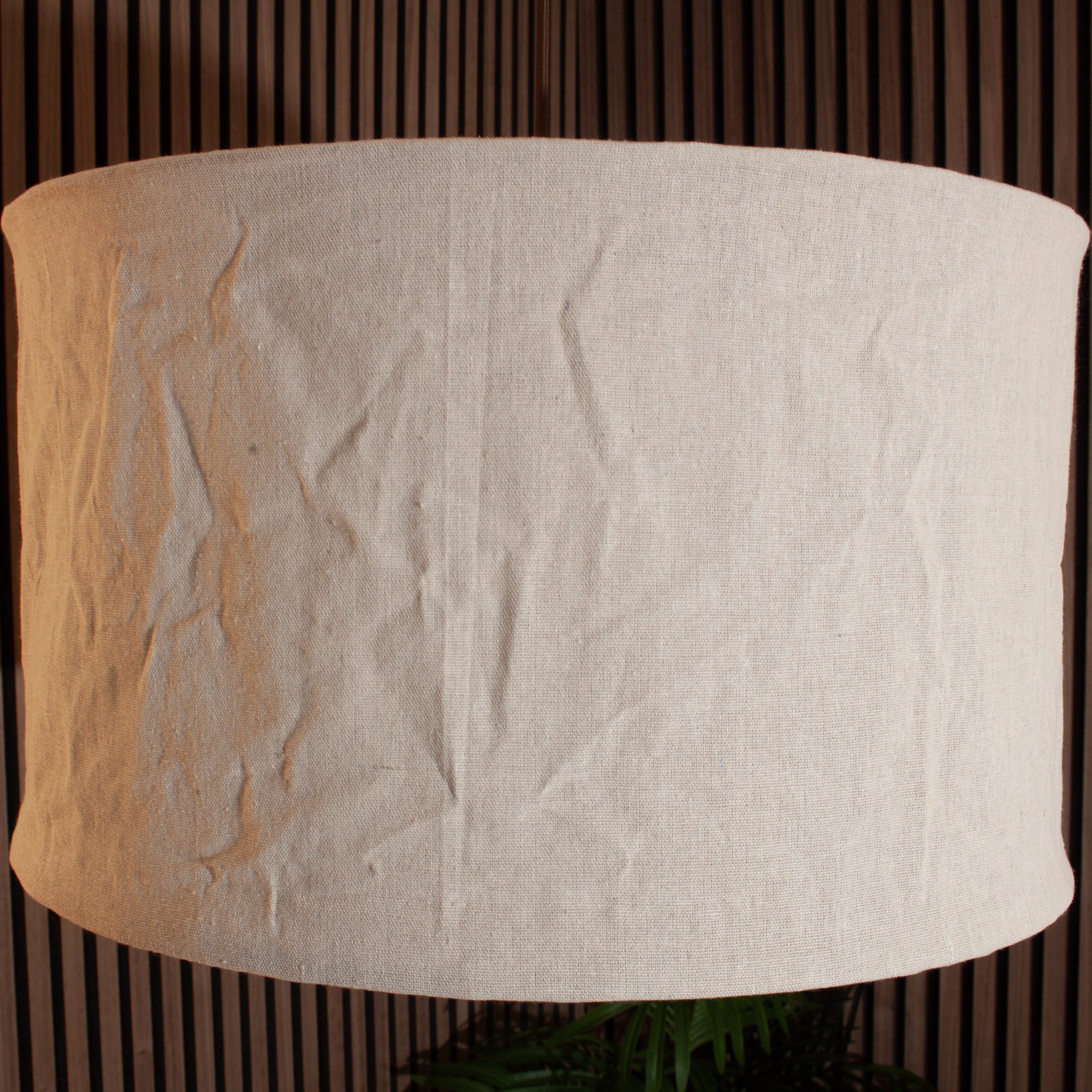 CGC Sicilia Oatmeal Linen Large 50cm Round Drum Diffuser Lampshade